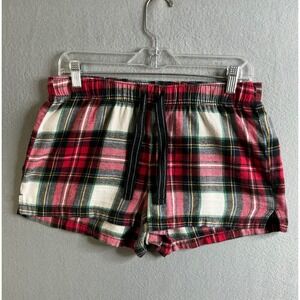 Old Navy Pajama Shorts Women's Medium Plaid Sleep Lounge Drawstring‎